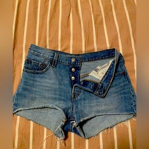 Levi’s cutoff denim shorts